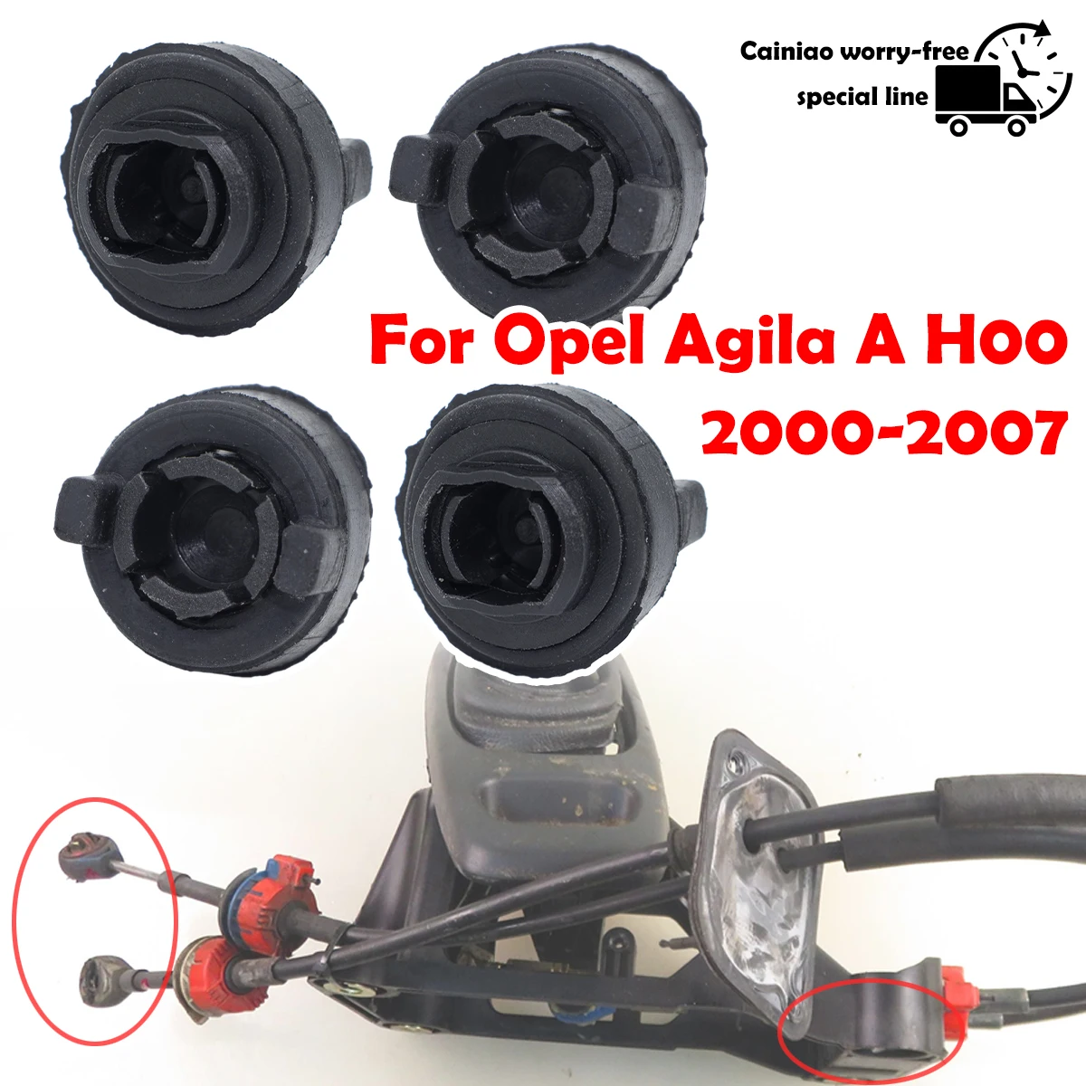 

4X Gear shifter Cable selector Linkage End Cup Bushing car accessories For Opel Agila A Suzuki Wagon Vauxhall Agila Chevrolet MW