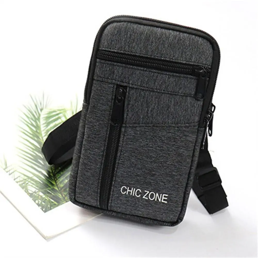 Bolsa de telefone masculina à prova d'água com cinto, bolsa de cintura de telefone de camada dupla, leve, armazenamento de telefone ao ar livre