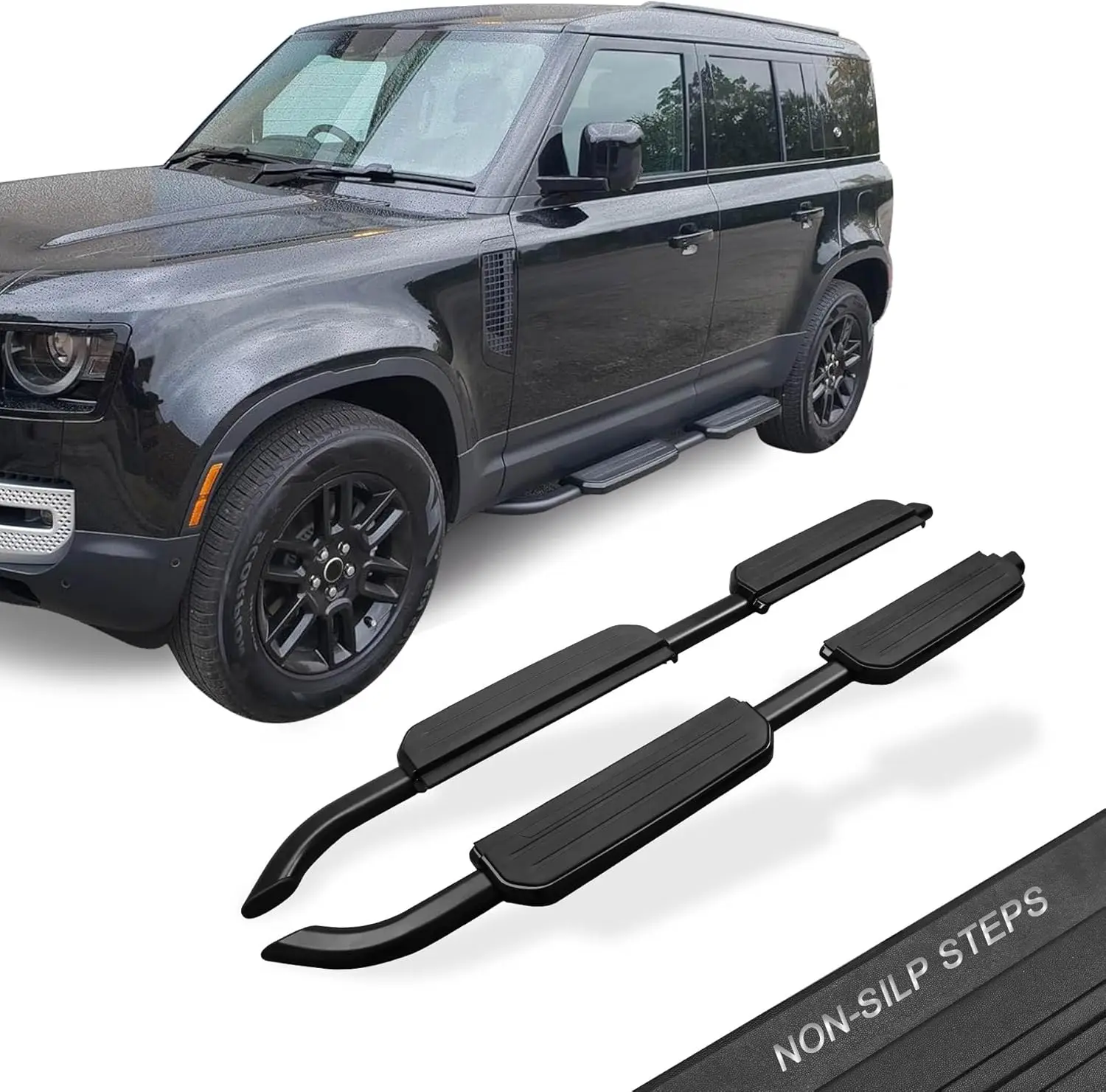 

Подносы для LR Defender 110 130 4dr 2020-2025, полностью черные боковые ступеньки — сверление не требуется, но нужно разрезать боковые накладки