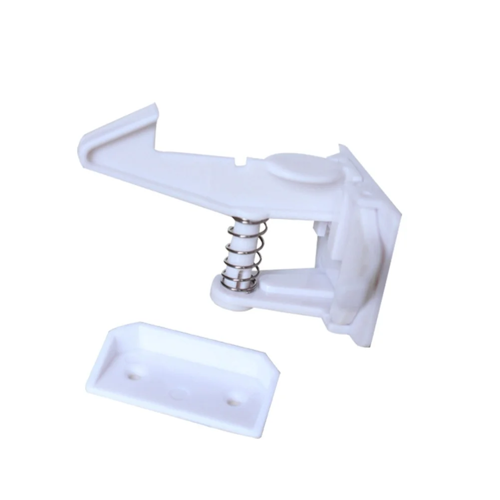 12 قطعة سلامة الطفل للخزائن غير مرئية درج المزالج لا الحفر أقفال مغناطيسية الاطفال الأمن خزانة أقفال قفل الربيع #5