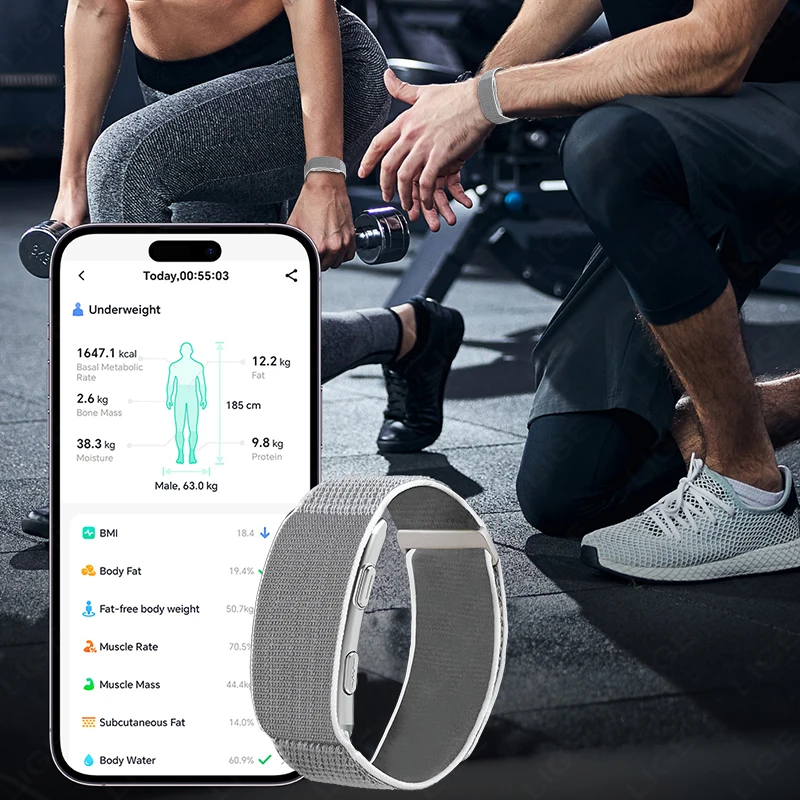 LIGE جديد ECG سوار ذكي معدل ضربات القلب الأكسجين في الدم مقاوم للماء عمر البطارية الطويل لا شاشة الرياضة اللياقة البدنية مراقبة الساعات الذكية