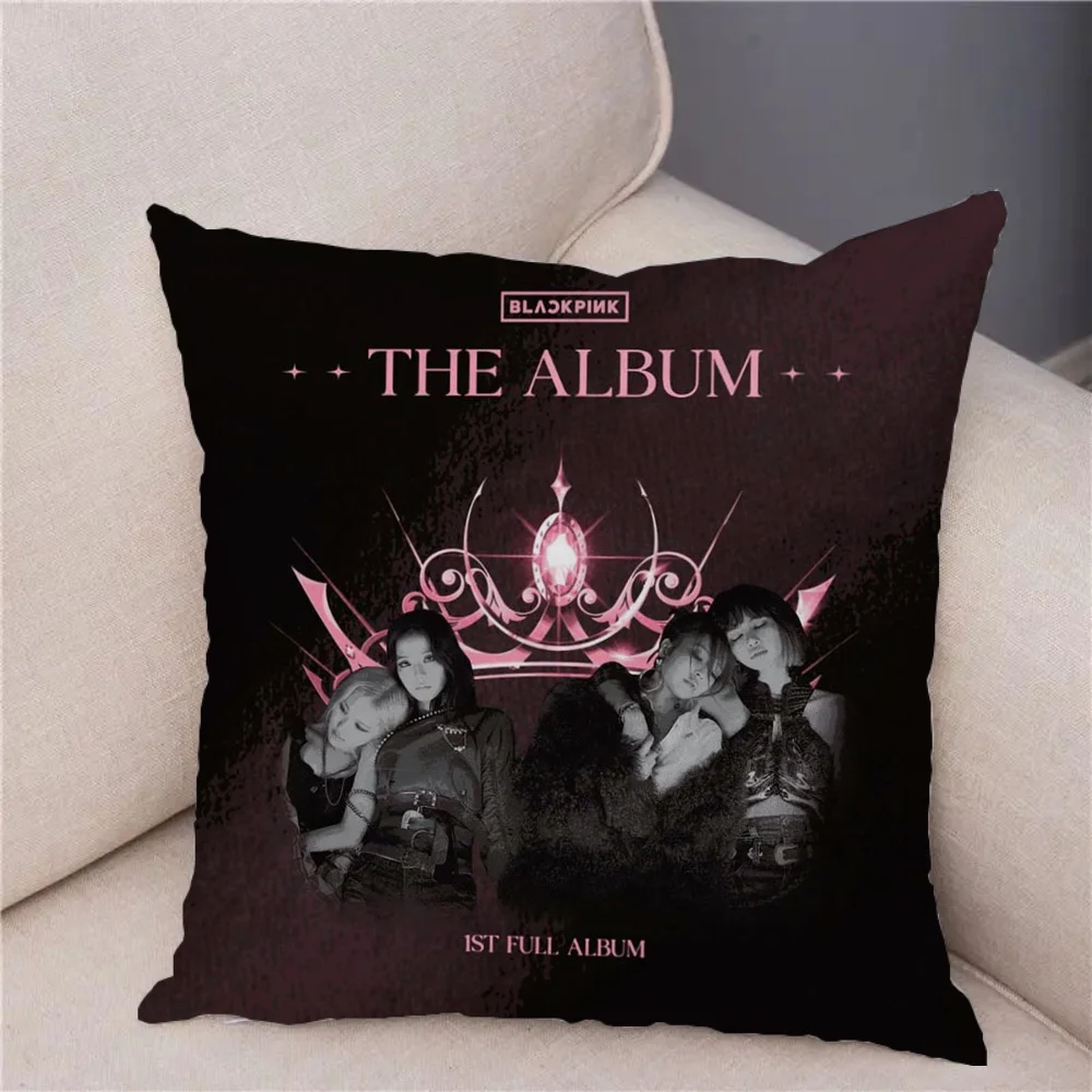 K-Kpop-BlackpinkS Home and Decoration Sleeping Pillows Case for Pillow Covers Decorative Cushion 45x45 Cushions Cover Pillowcase