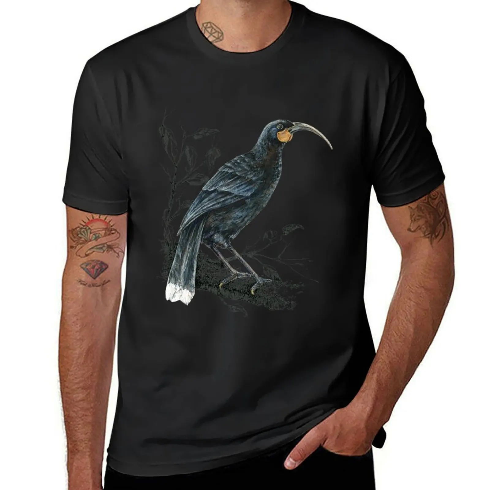

Huia, Native bird of New Zealand T-Shirt quick-drying anime clothes anime tshirt mens clothes