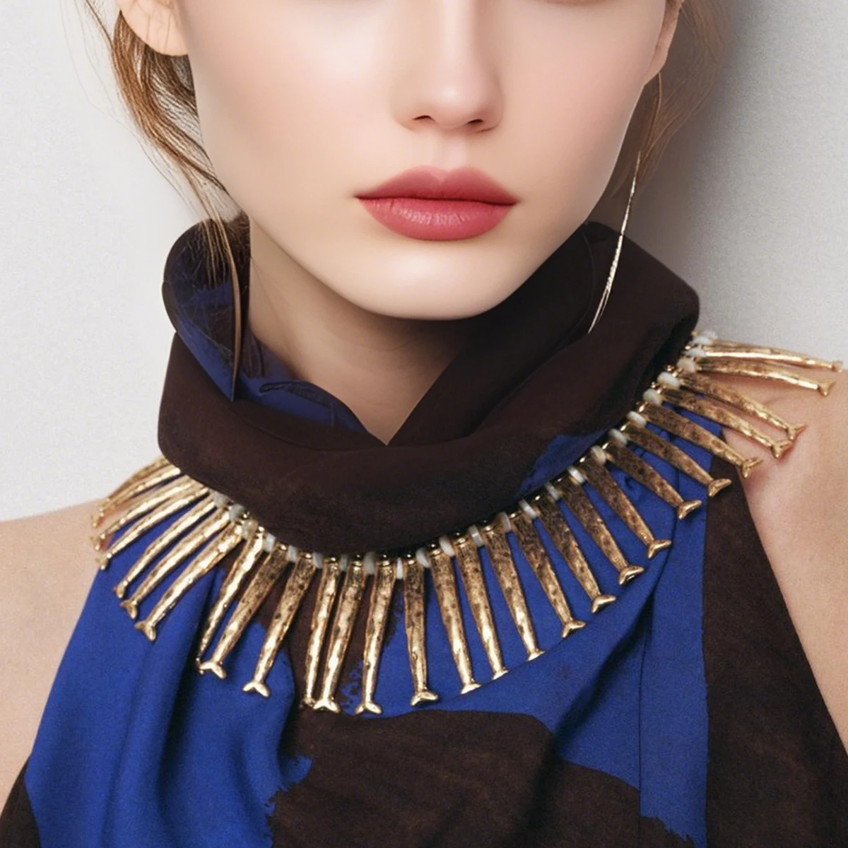 

Girlgo 2025, новинка ZAA, длинное полоса, металлическое колье-чокер в форме рыбы, женское классическое модное винтажное ювелирное изделие для праздничной вечеринки, аксессуары