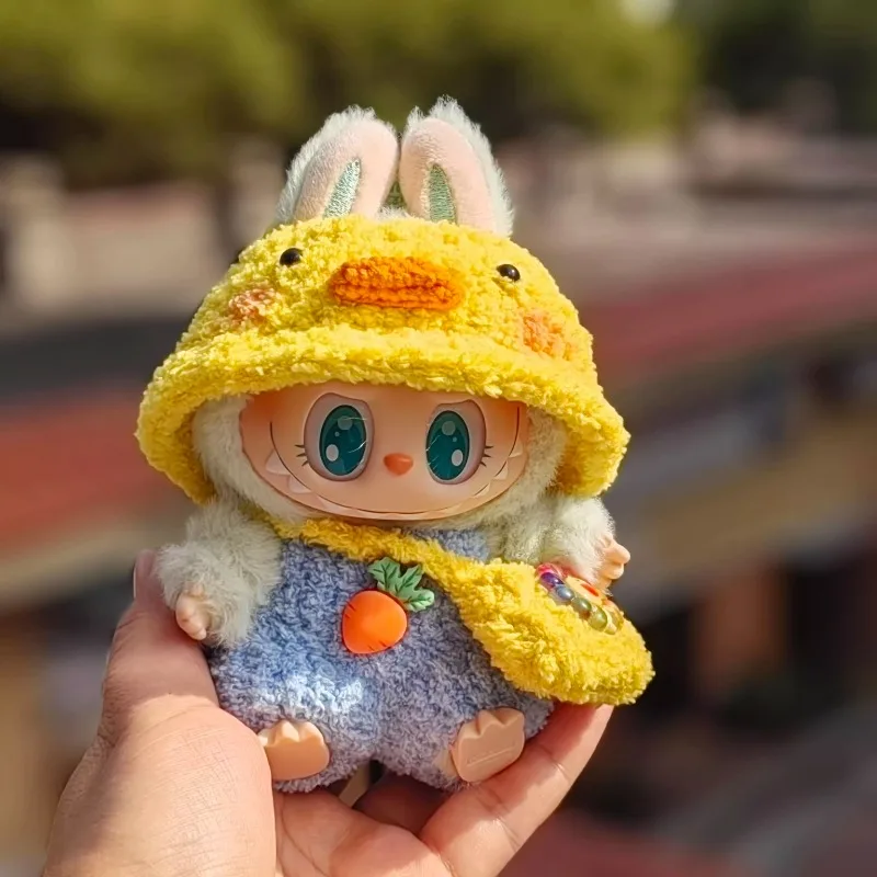 Only Clothes Labubu Second Generation Sit Sit Party Enamel Sweet Silk Waifu Sitting Labubu Cute Clothes Spring Swim Duck Set