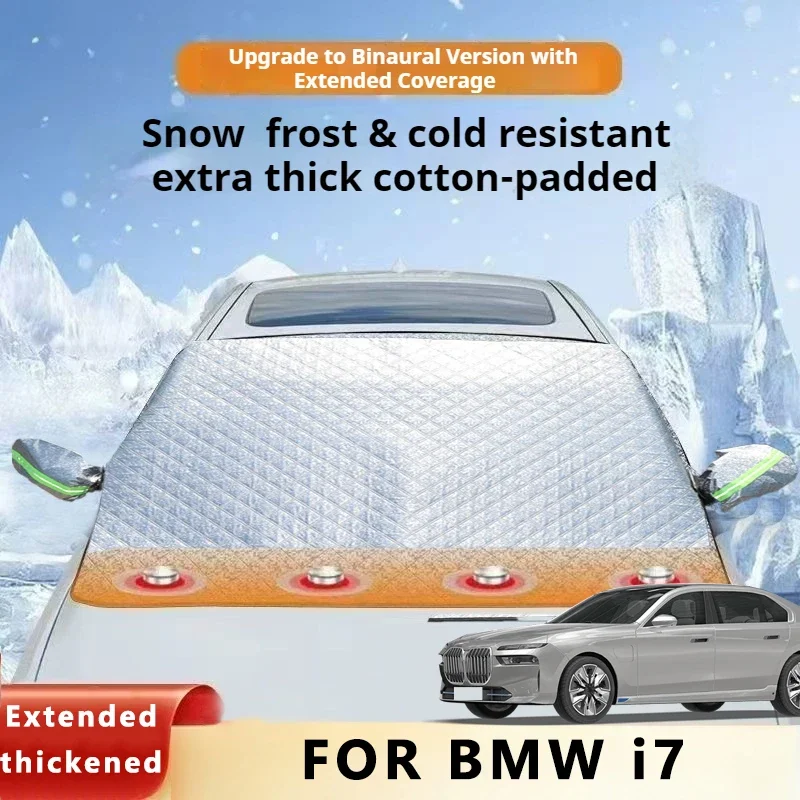 

Thickened Car Now Sunshade Windshield Cover With 5/9 Magnets UV Protection Anti Snow Sunlight For BMW I7 XDrive60L G70