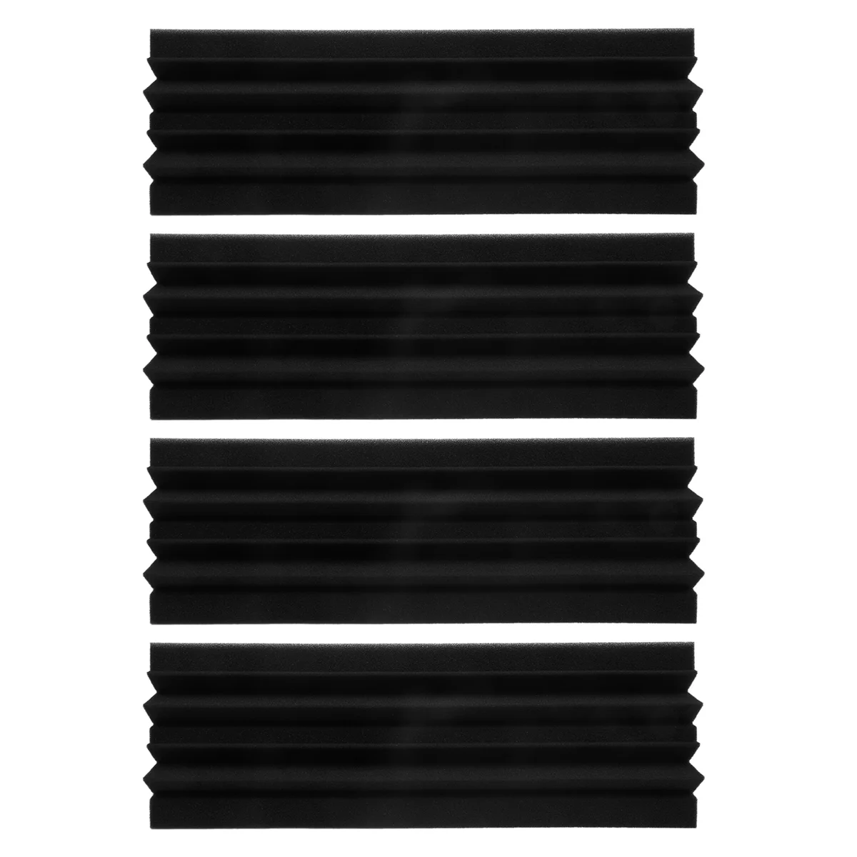 CMCN 4 قطع من الألواح الصوتية للاستوديو، رغوة عازلة للصوت معالجة الصوت، زاوية مصيدة الجهير، ألواح الصوت، 12 × 12 × 48 سم