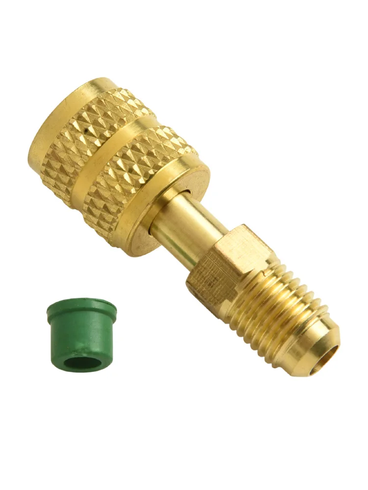 Useful Adapter Gold 1PCS Anti Aging Brass Easy To Install For Air Conditioning Systems For R410 for r32 R22 Useful