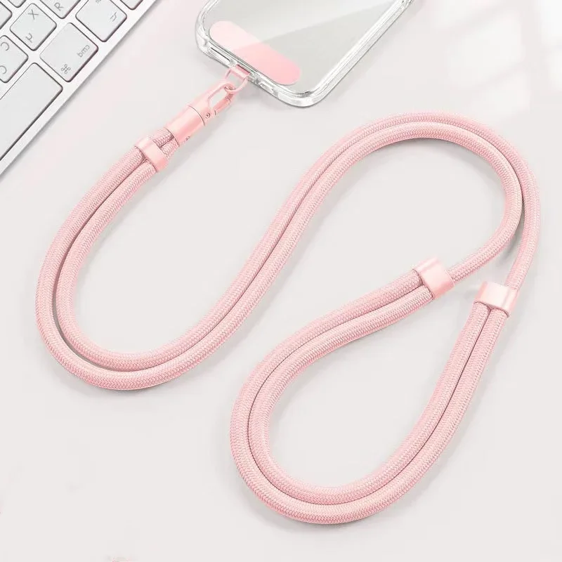 Verstellbarer Handy-Gurt, Umhängeband, Umhängetasche, Handy-Lanyards, Umhängeseil mit Aufnäher für iPhone, Handy-Hängeschnur