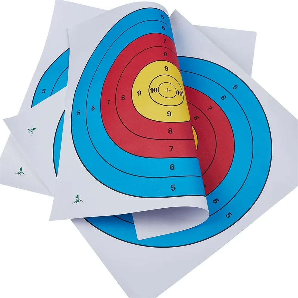 5/10pcs Target Paper Competition Training Practice Shooting Archery Target Sheet Paper for Recurve Bow Outdoor