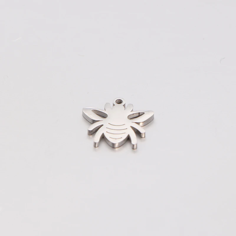 20 قطعة/الوحدة مرآة مصقولة الفولاذ المقاوم للصدأ النحل سحر قلادة ل عقد دي اي واي القرط سوار صنع المجوهرات الملحقات