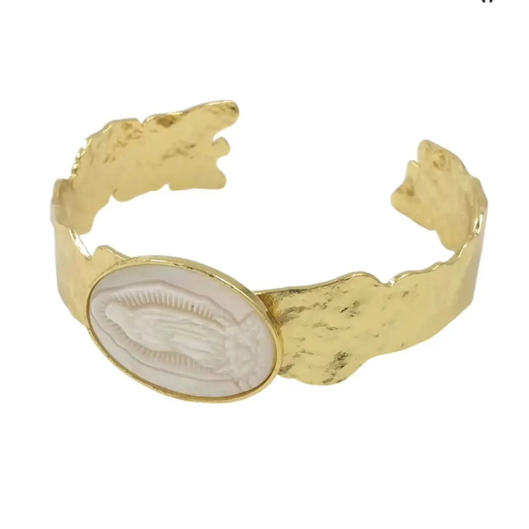WT-MPB084 WKT 2026 Retro Style MOP Round Bracelet Fashion Good-Quality Wedding Gift Party Women Accessories Girl