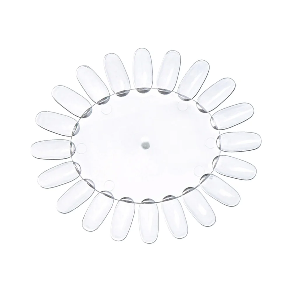 Panneau de faux ongles en acrylique Transparent en forme de tournesol, 10 pièces, panneau d'affichage de vernis à ongles, roue de pratique (T