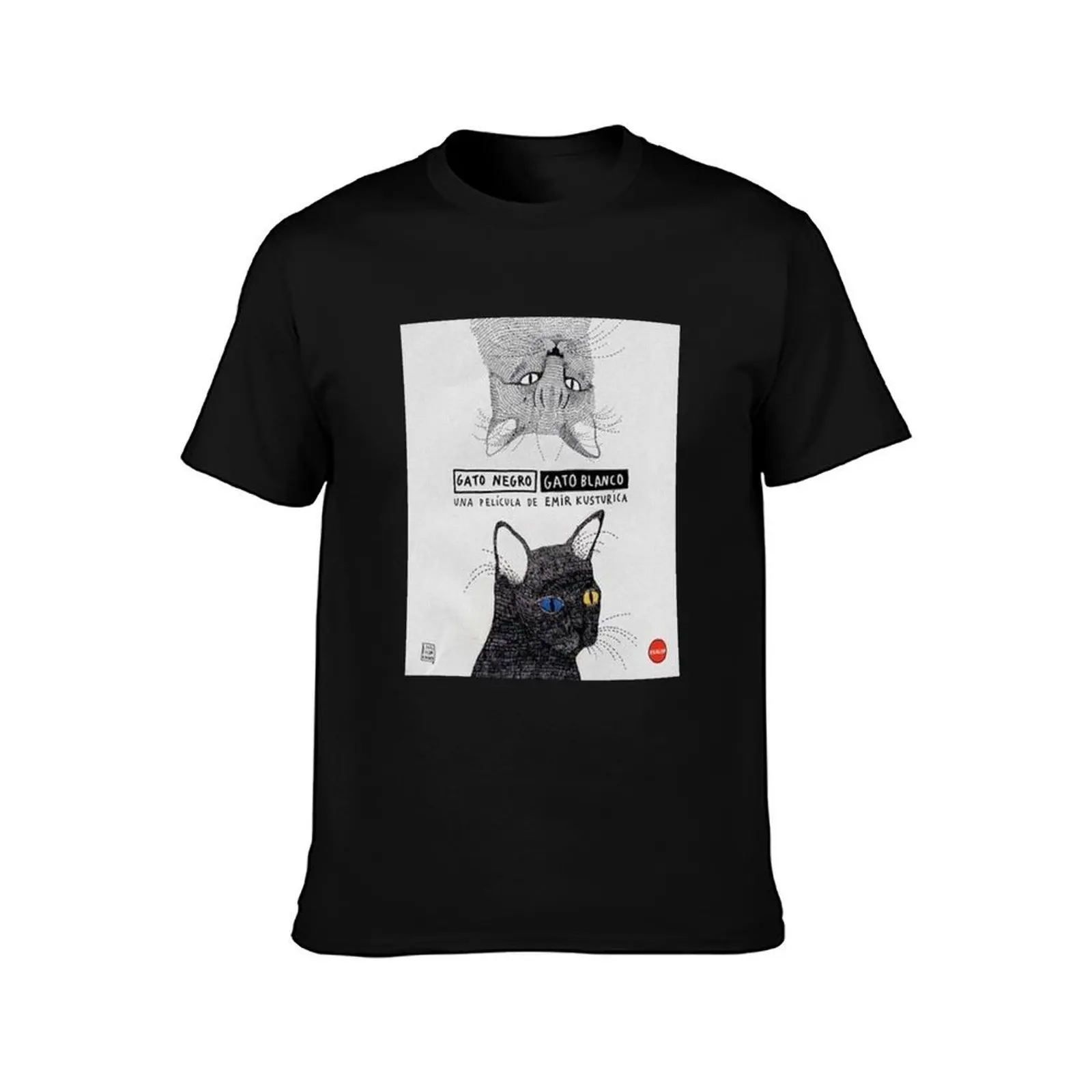 Gato Negro Gato Blanco by Emir Kusturica T-Shirt Holiday Party Tee Shirt T-Shirt