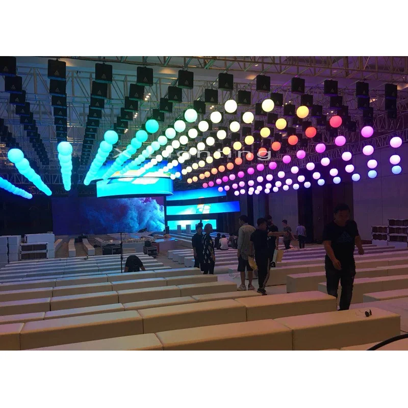 

100W Dmx Lighting Ball Light Kinetic Sculpture Chandelier for Stage DJ Disco Club Bar Night Club Lighting Solutions
