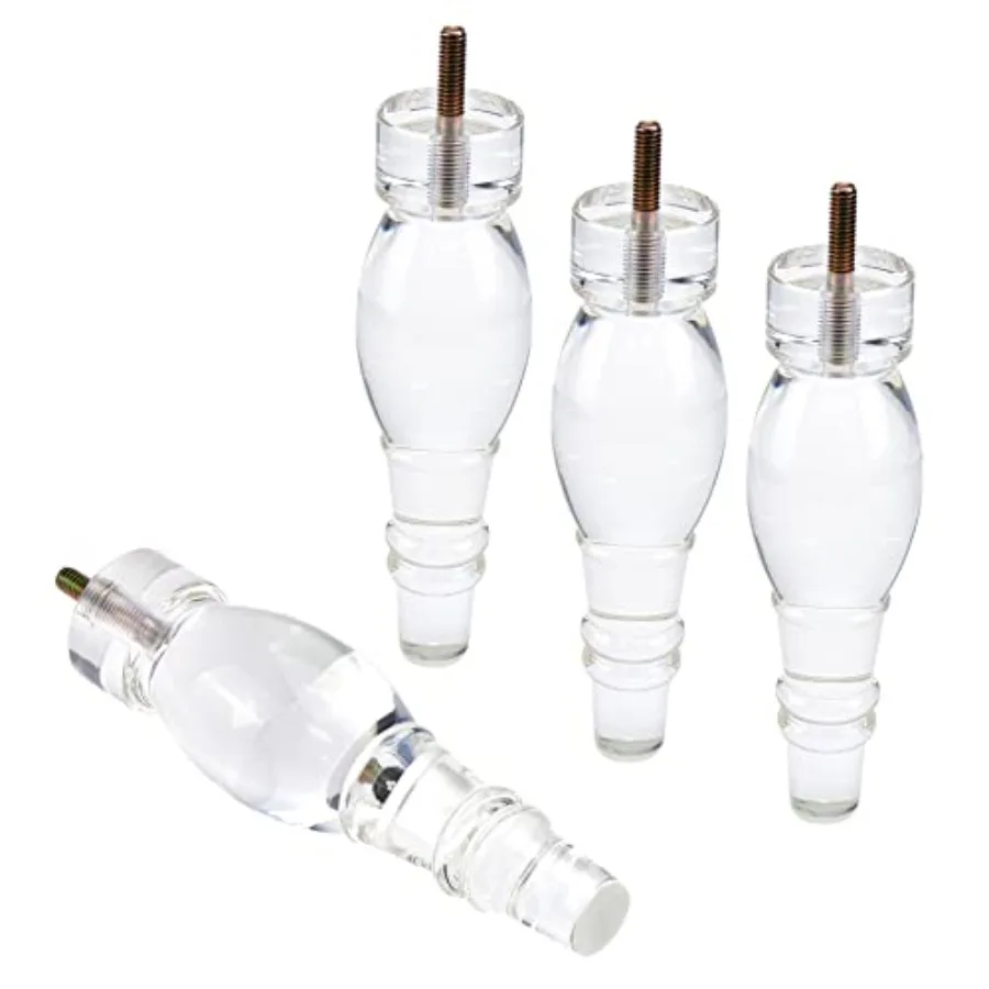 

Акриловые ножки для мебели, ножки для шкафов, высота 7,09 дюйма/180 мм, прозрачные акриловые опоры для диванов, комплект из 4 штук