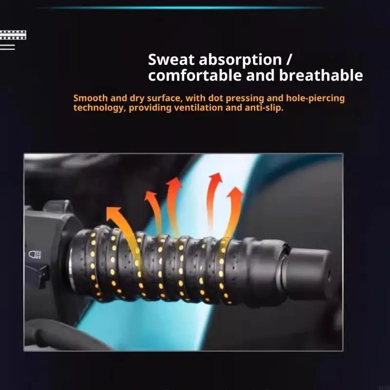 2025 Il nuovo manubrio ventilato contiene sostanza PU immune allo scivolamento per flessibilità della motocicletta