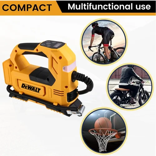 Imagen 2 del producto Dewalt-bomba de aire portátil de 18V y 20V, herramienta de inflado inalámbrico para inflador de neumáticos de coche, compresor recargable de bomba eléctrica para motocicleta