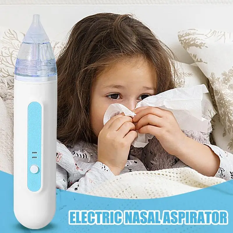 Electric Nose Sucker Nasal Aspirator Nose Cleaner Removable Tips Silent Operation Nasal Congestion Relief And Newborn Babies