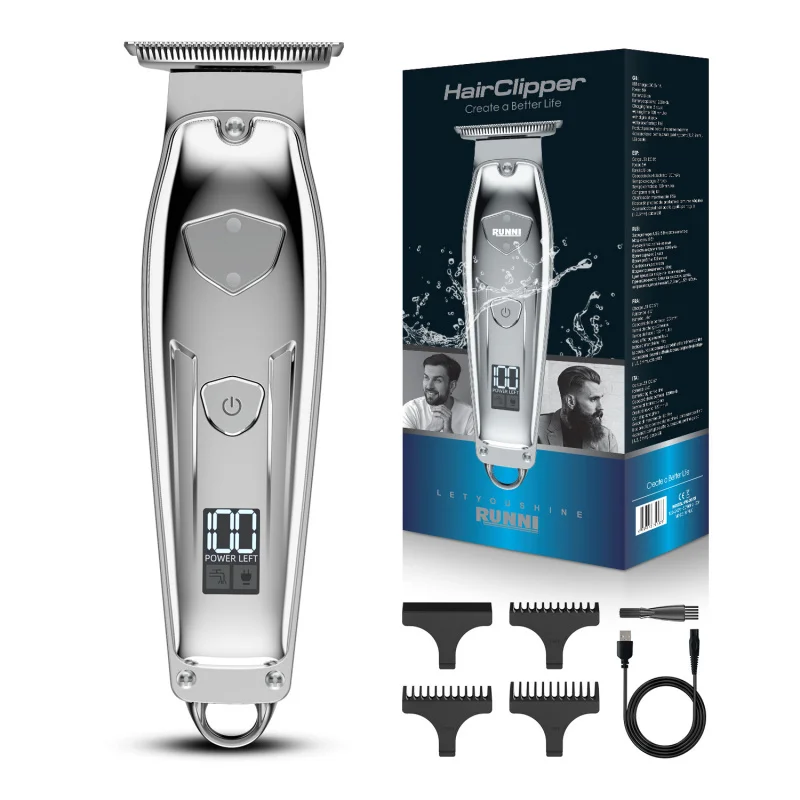 

Electric hair clipper, hairdressing trimmer, oil head carving shaver, bald head hair cutter