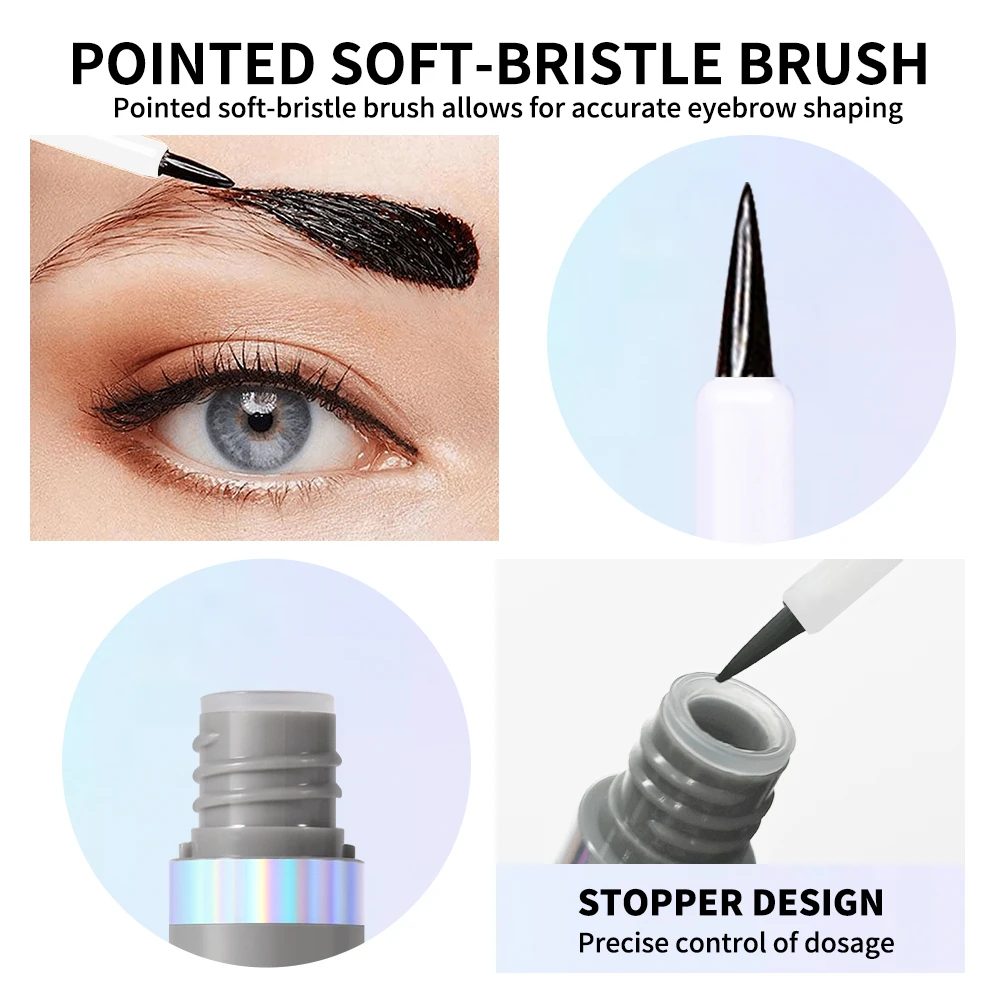 Lakerain Eyebrow Staining Masque Stackable Colors Long Lasting Makeup Effect Smudge-Resistant Moisturizing Eyebrows Dye Cosmetic