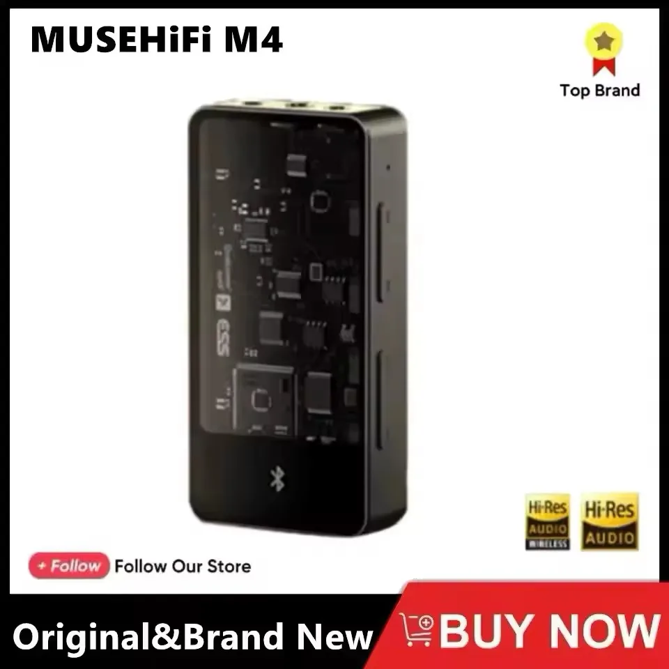 MUSEHiFi M4 Portable Bluetooth USB DAC/AMP Flagship ES9038Q2M Chip Headphone Amplifier Audio Decoder Dongle 3.5+4.4+2.5mm