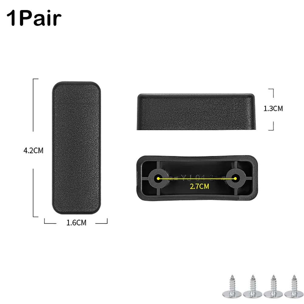 Bags Accessories Plastic Luggage Feet Pads Black With Screws Baggage Bottom Stand Luggage Bottom Stand All Suitcase