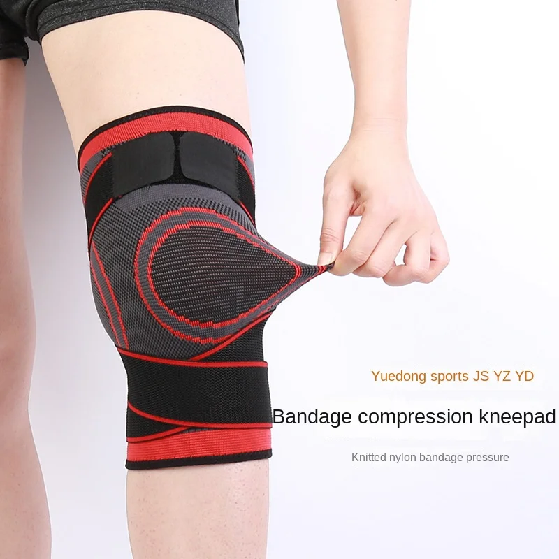 

Compression Breathable Elastic Running Sports Kneecaps Fitness Warm Protective Gear Knitted Strap Kneepad