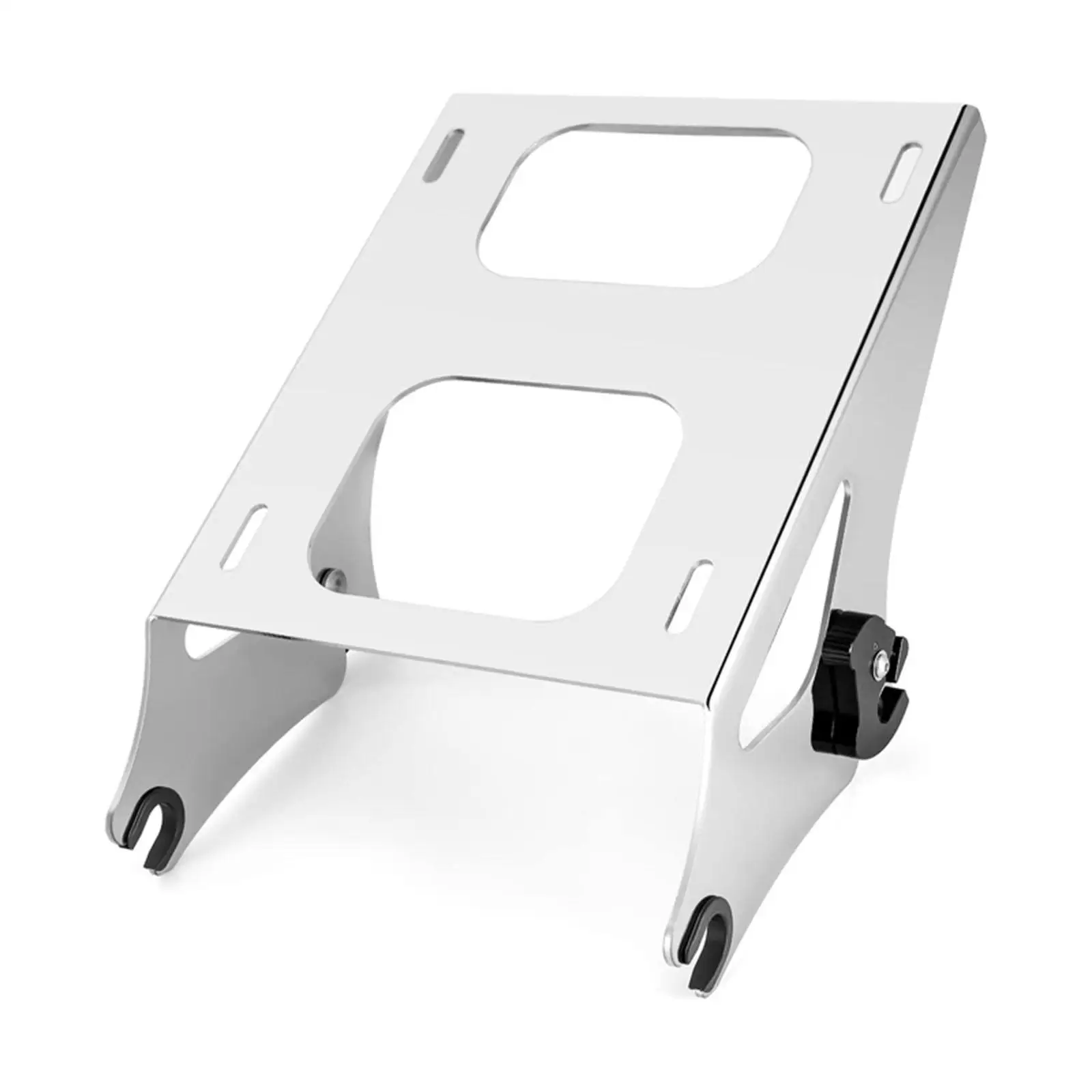 حامل حقيبة أمتعة أسود قابل للفصل، قوي، تخزين إضافي، مناسب للاستخدام، رف خلفي أنيق للركاب