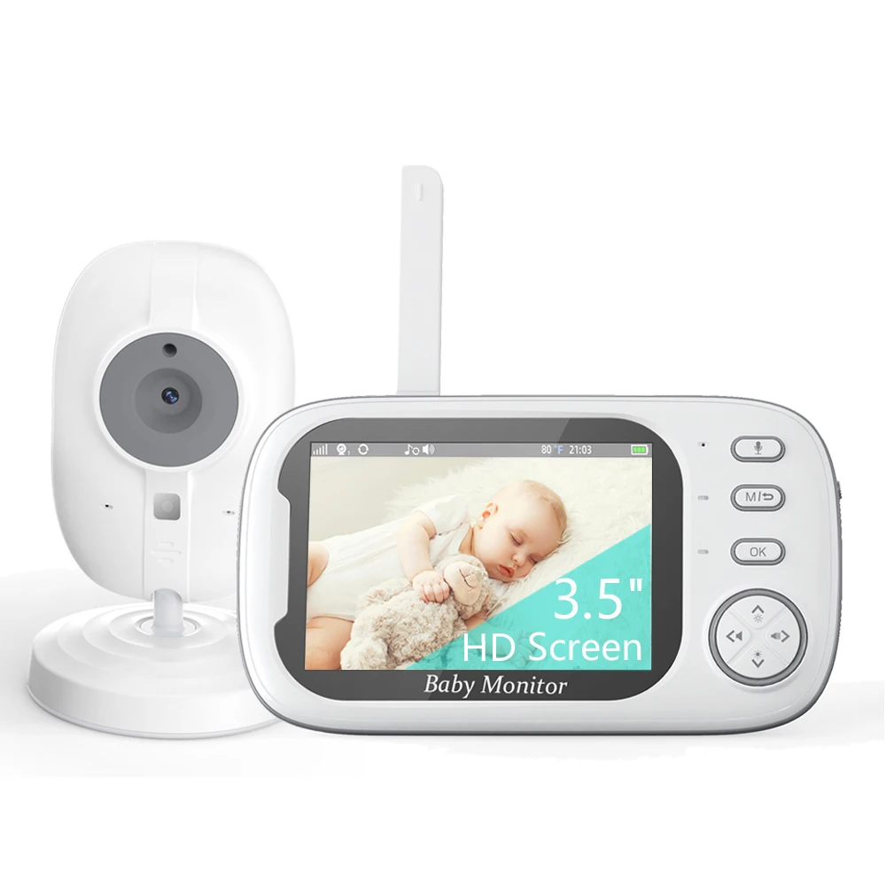 Cdycam nouveau 3.5 pouces sans fil vidéo bébé moniteur Vision nocturne surveillance de la température 2 voies Audio parler bébé nounou caméra de sécurité
