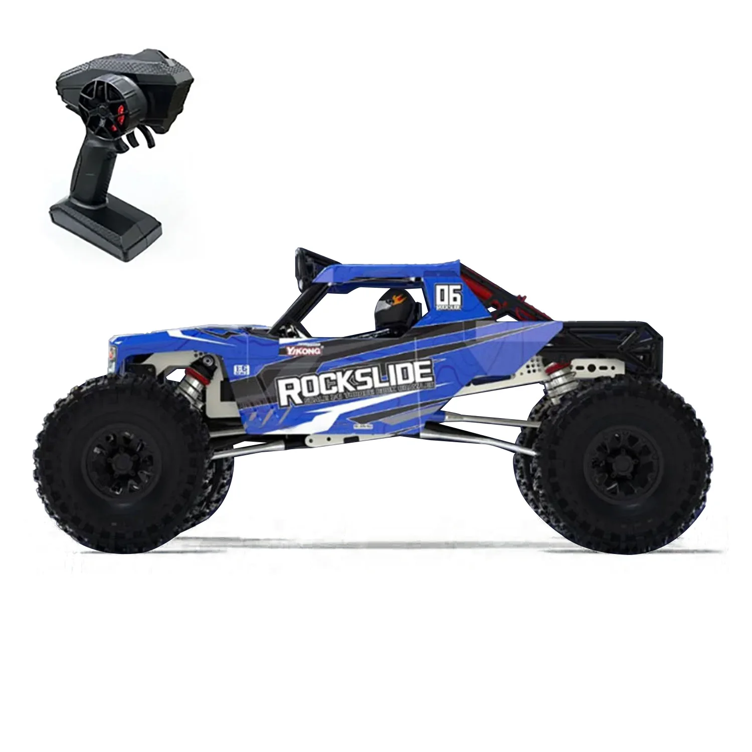 

Игрушки 4WD 1/6 RC Off Road Vehicle YIKONG YK4061 Электрическое радиоуправление Rock Crawler Автомобили Металлический амортизатор Свет для мальчика в подарок