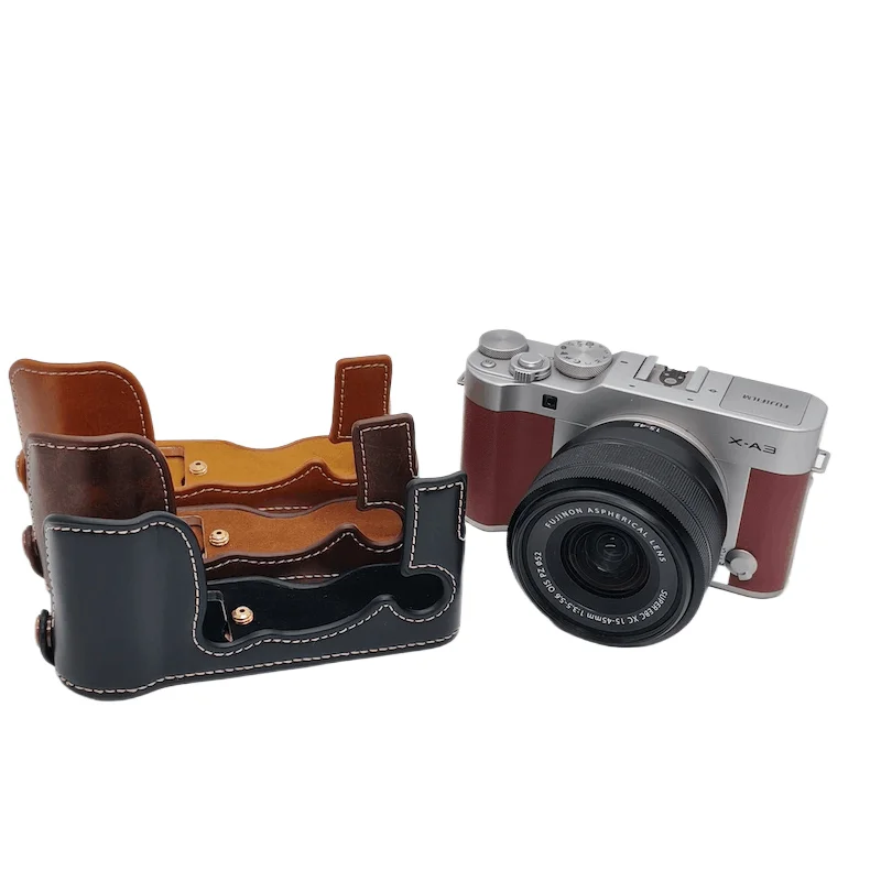 XA7 Camera Bag Body Half PU Hard Grip Protection Case for Fujifilm Fuji  XA5 XA3 XA2 XA1 XM1 X-A5 X-A3 X-A7 X-M1