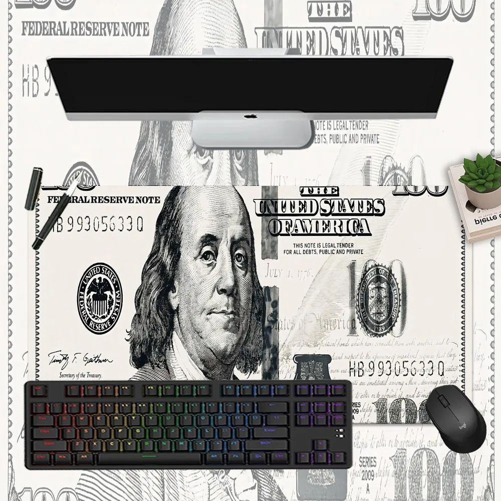 Creative USA Dollar New Large Mouse Pad PC Computer Mat Size For Keyboards Mat Mousepad For Boyfriend Gift