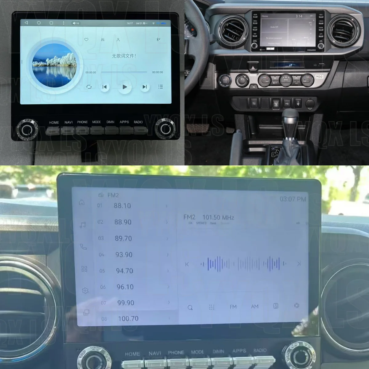 For Toyota Tacoma 2016-2022 Android Multimedia Car Radio Car GPS Navigation Audio Stereo Head Unit Smart Screen Carplay