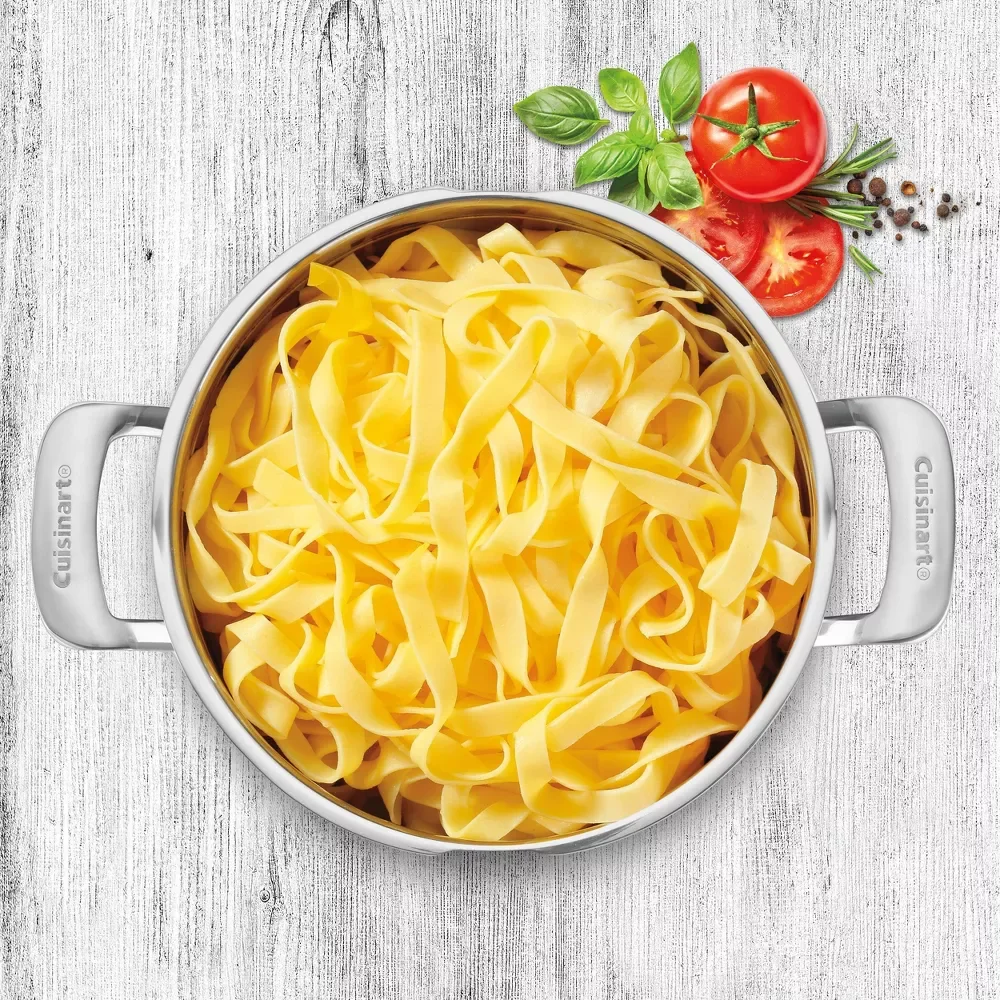 Classic 5.75qt Stainless Steel Pasta Pot with Straining Cover