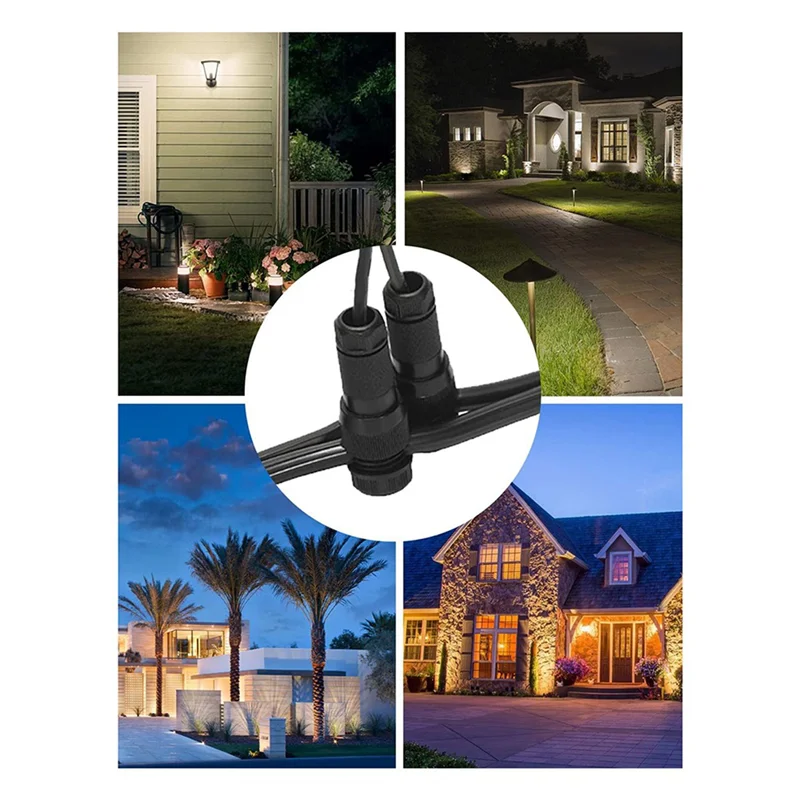 

【Hot Selling】40 Pcs Low Voltage Wire Tap Connectors Waterproof 12-20 Gauge For Path Lights, Spotlights, Flood Lights, Ground Lig