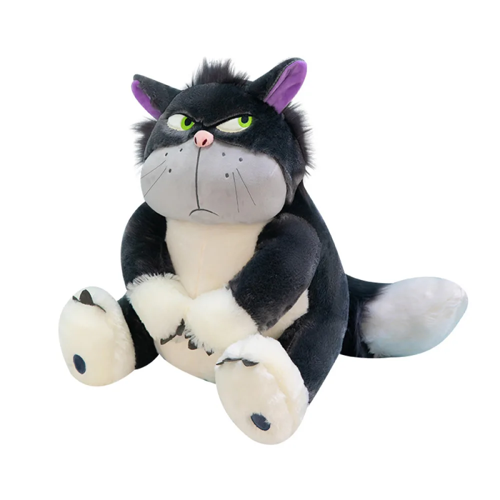 Disney Lúcifer Cat Plush Toy, Boneca de Expressão Ruim Bonito, Travesseiro Infantil, Presente de Aniversário