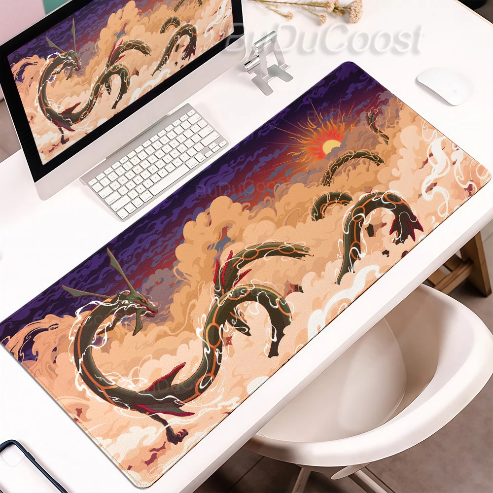 Pokemon Mega Rayquaza Large Gaming Mouse Pad Non-Slip Rubber Desk