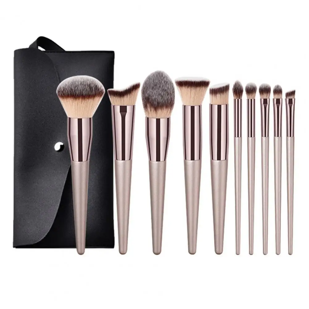 10/14Pcs Makeup Brushes Set Eye Shadow Foundation Women Cosmetic Powder Blush Blending Beauty Make Up Tool