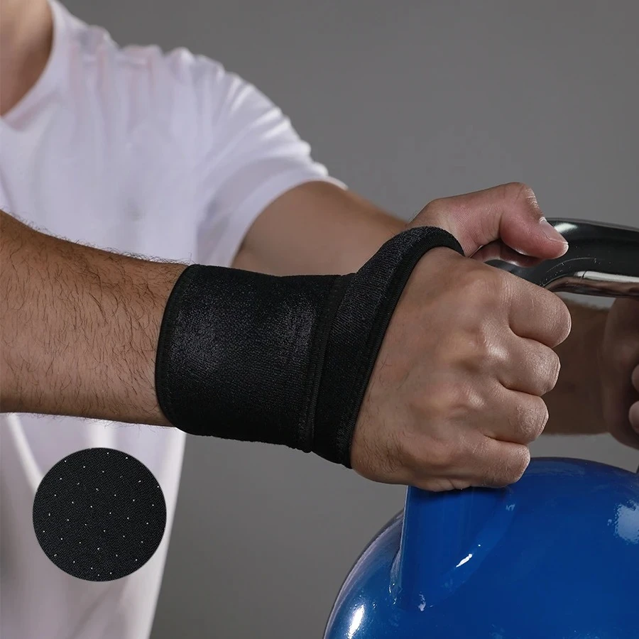 1 Piece Neoprene Breathable Adjustable Wrist Support Wraps for Weightlifting Kettlebell