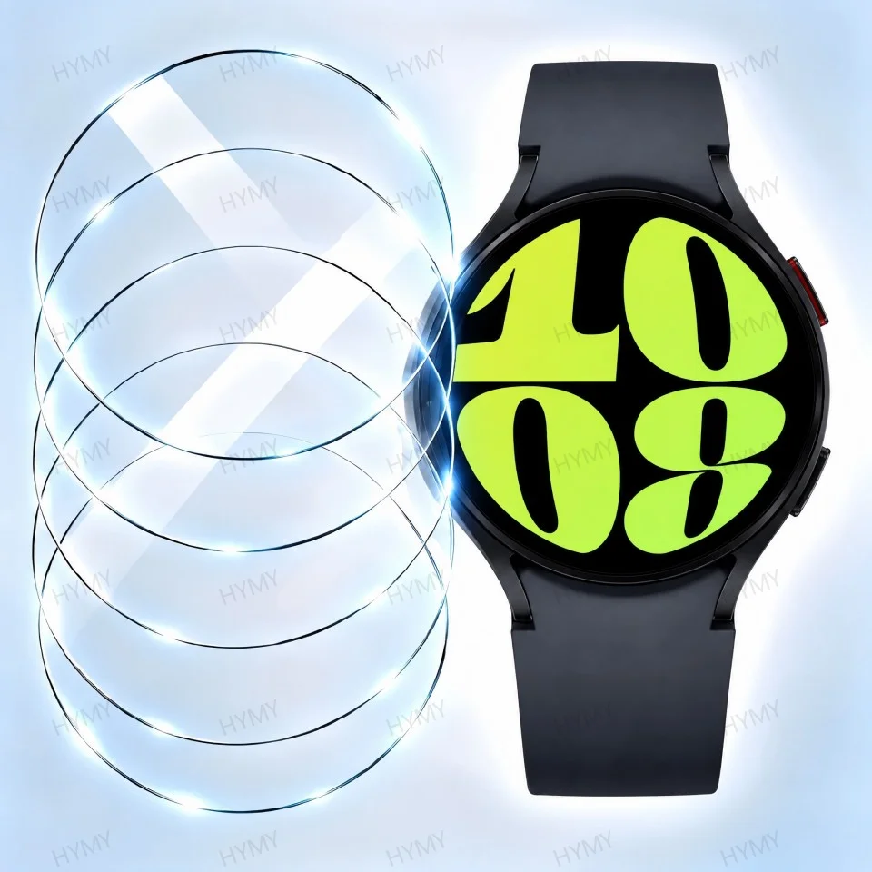 9H Tempered Glass Compatible for Samsung Galaxy Watch 6 44MM 40MM/ 6 Classic 47MM Screen Protector Glass Film Watch Accessories