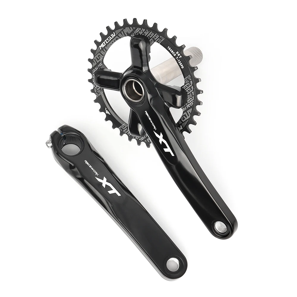 RACEWORK XT 9/10/11 Speed MTB จักรยาน Crankset 170/175MM Hollow Integrated Crank 104BCD 32/34/36/38T Chainwheel จักรยานอะไหล่