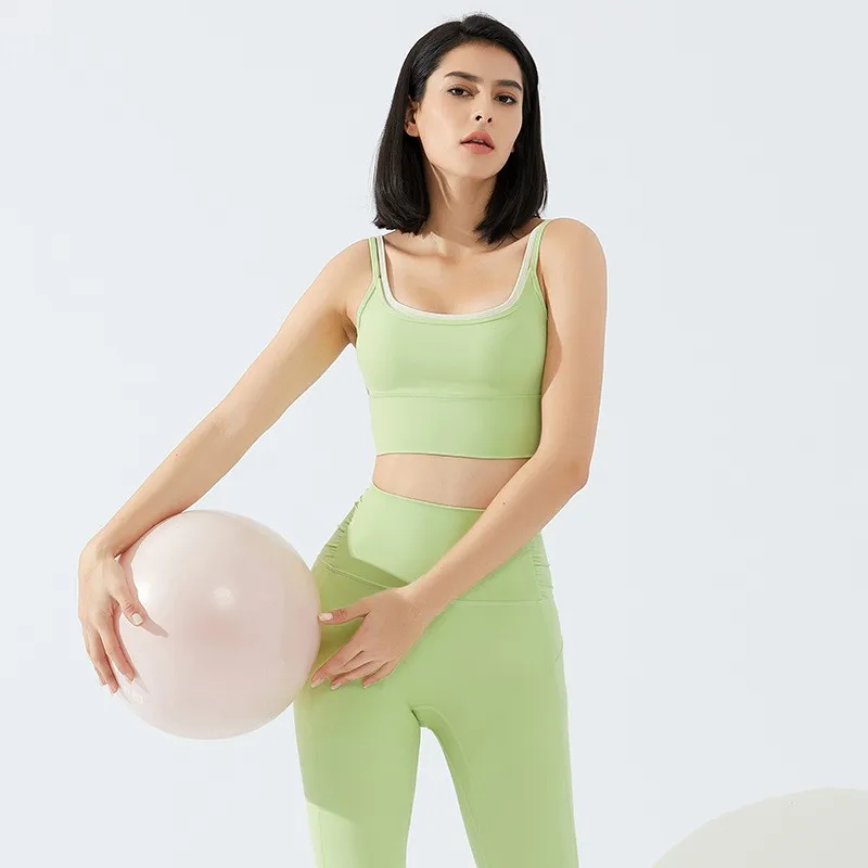 Sport-BH für Damen, Fitness-Top, Yoga-Top, schwarzes Tube-Top, Lauf-Sport-BH, Fitness-Yoga-Crop-Top, Unterwäsche, sexy Sport-BH-Top – Detail 6