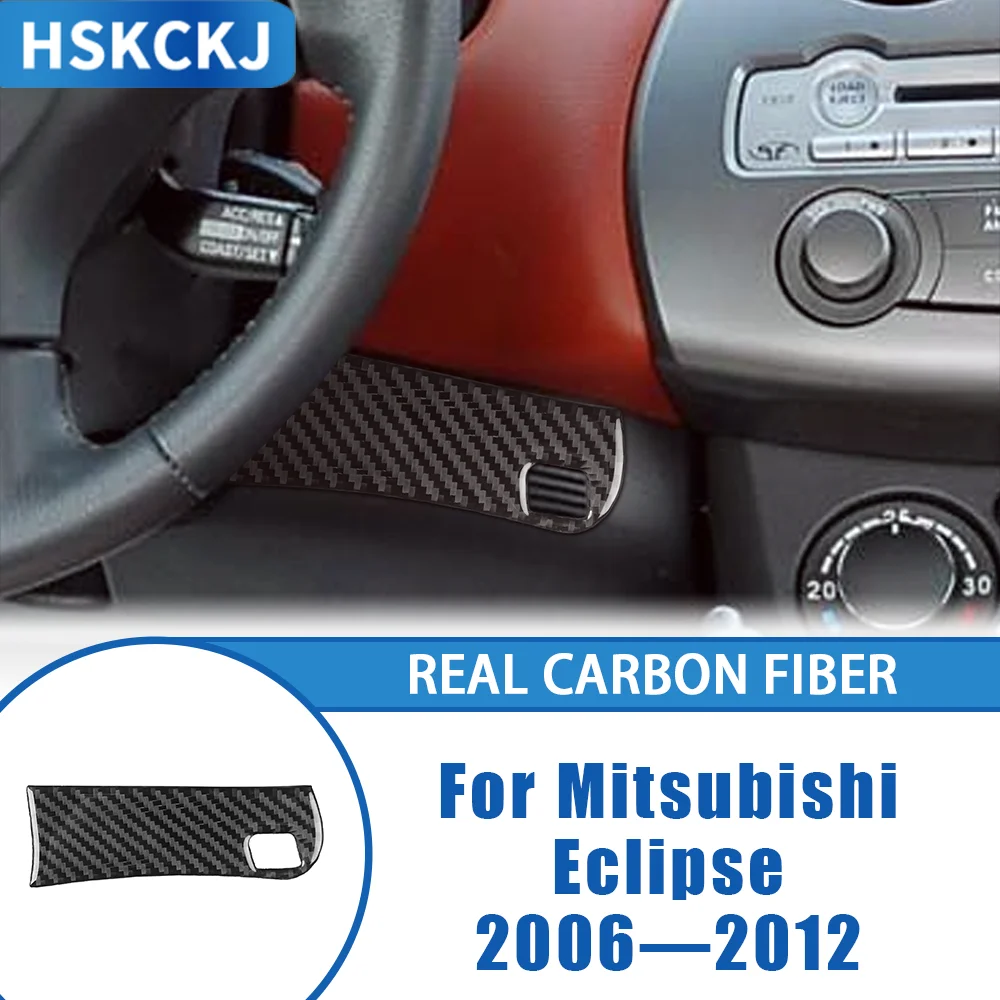 

For Mitsubishi Eclipse 2006—2012 Car Accessories Carbon Fiber Speedometer Instrument Bottom Panel Inrerior Cover Trim Sticker