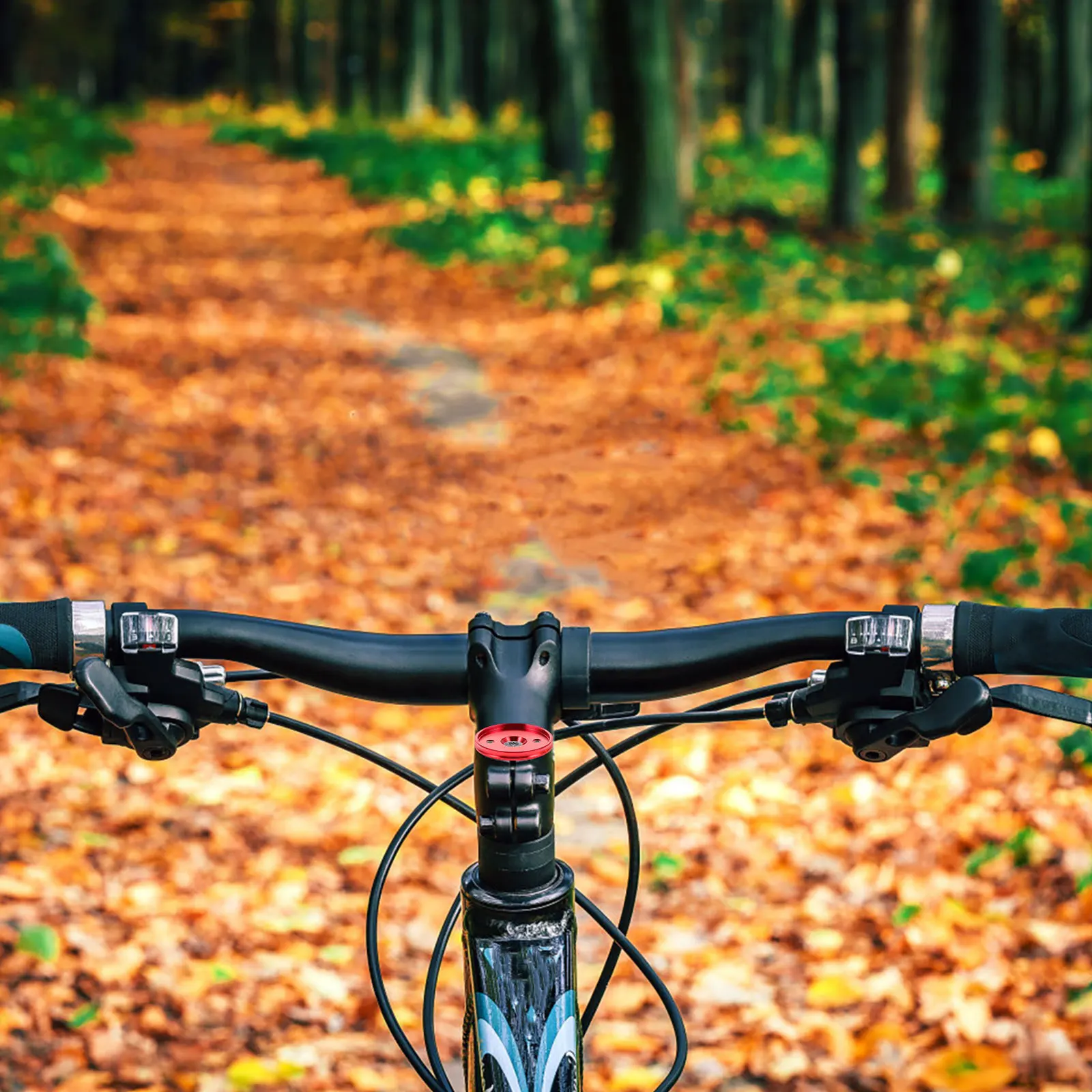 

2Pcs Alloy Bike Headset Cap Durable Replacement for Compatible Sturdy Metal Stem Bowl Cover Accessory