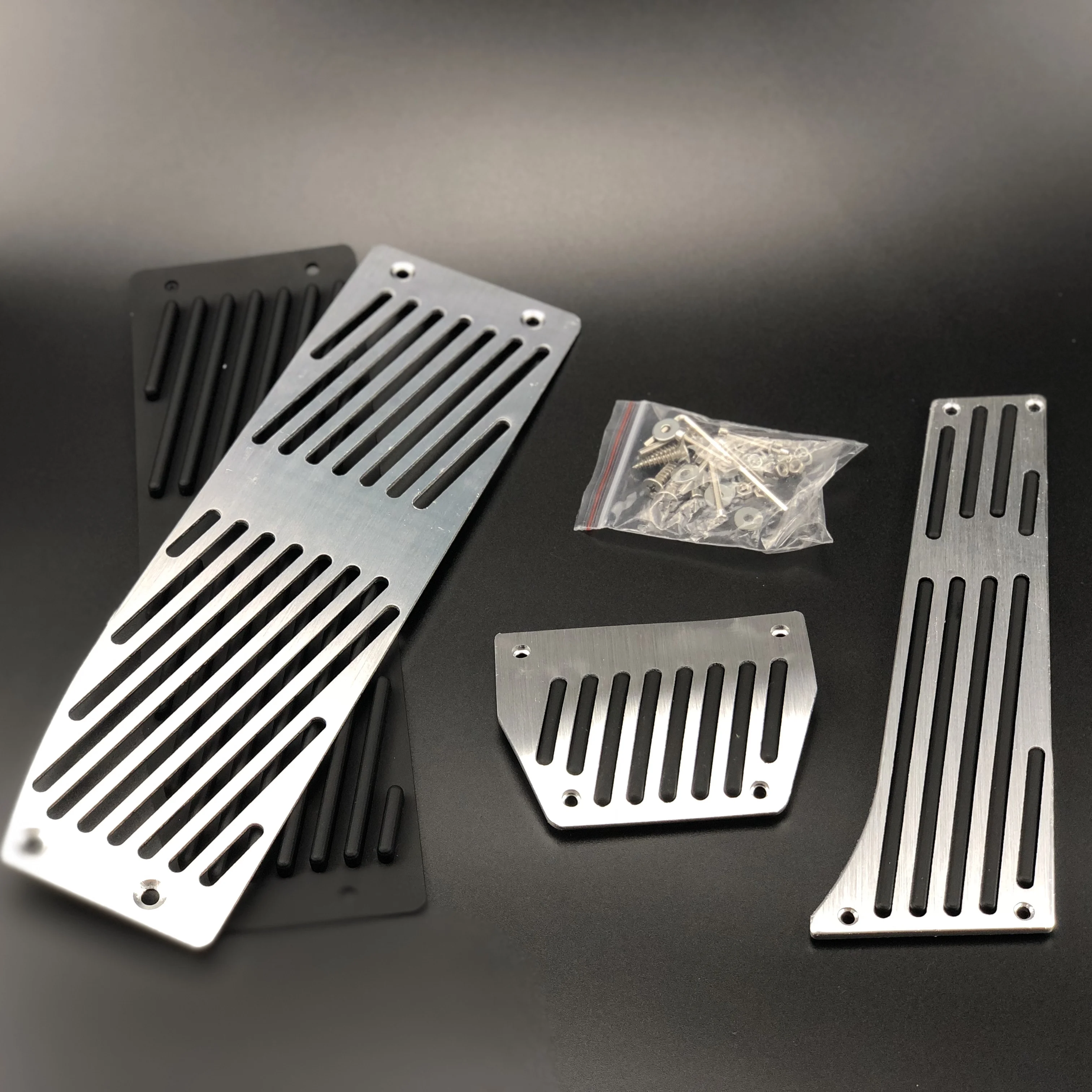 Car styling Black Aluminium Alloy footRest Gas pedal Brake Pedal for BMW E93 X1, 1,2,3,4-series E39 E46 E87 E84 E90 E91 E92