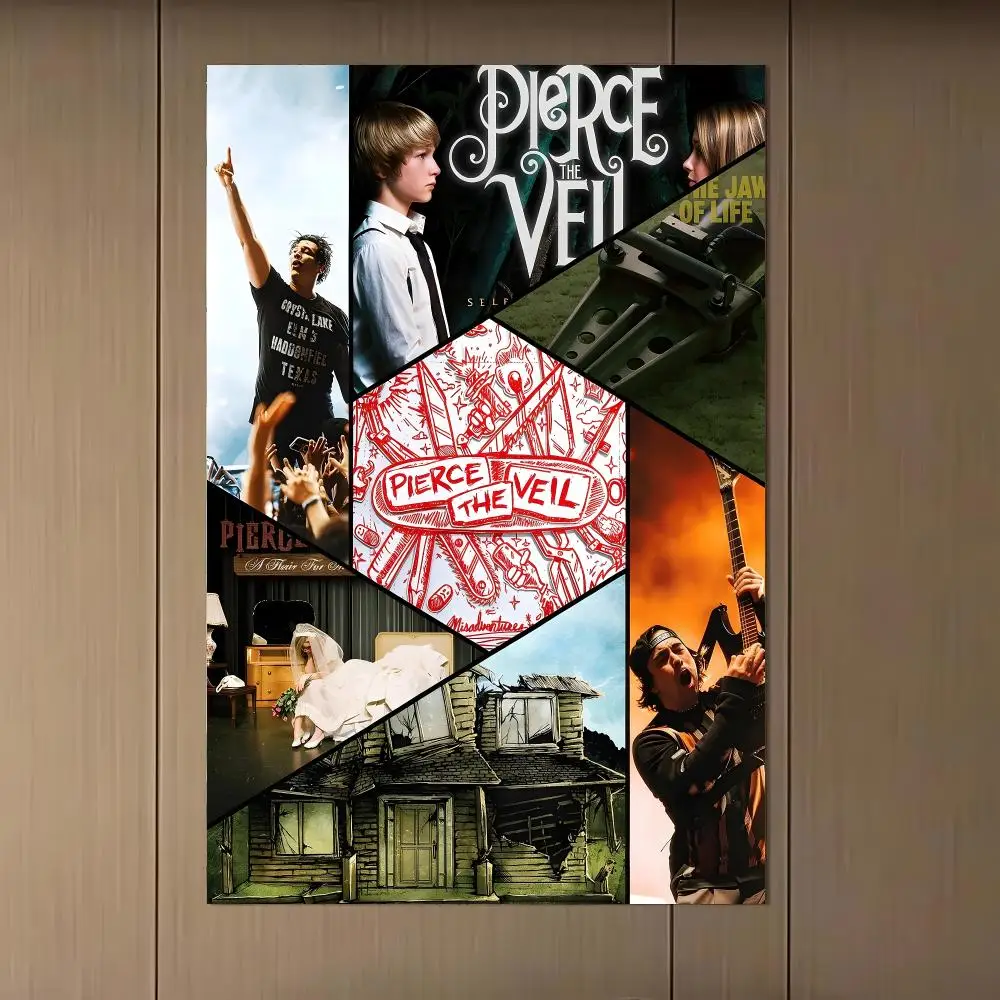 Band P-Pierce The Veil Poster Poster Artistic Stylish Wall Art For Home Office Bathroom‌ Decor Living