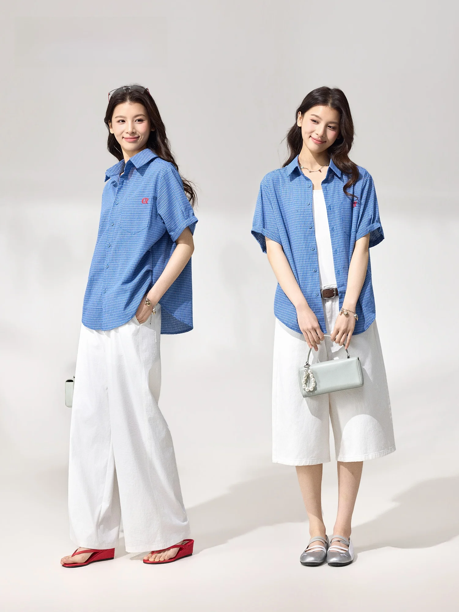 

Синяя свободная женская футболка с коротким рукавом для лета, повседневный стиль, из смесового хлопка, дышащая, удобная, с вышивкой