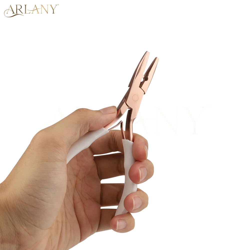 

ARLANY Hair Extension Pliers for Micro Beads Rings for Sewing Weft Extensions Hair Tinsel Micro Links Beads Closer Pliers