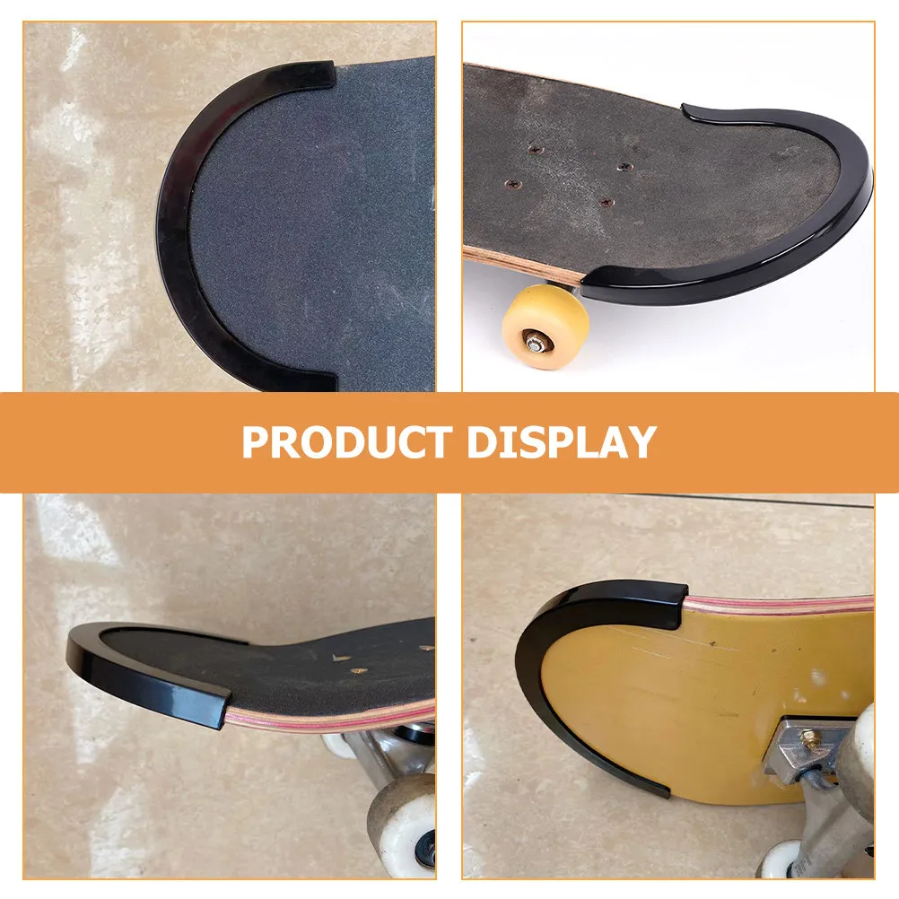 

5Pairs Skateboard Deck Protective Strip U-Shaped Longboard Deck Bumper Impact Resistance Plastic Anti-Collision Skateboard